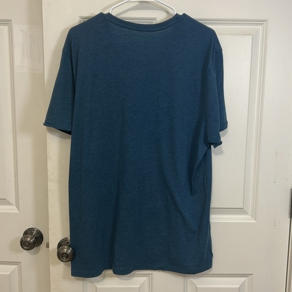 Banana Republic fitted Blue Short Sleeve T-shirt, size XL V-neck - Picture 3 of 4